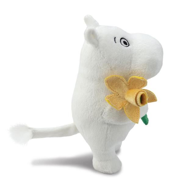 Moomin - Standing with Daffodil Pl&uuml;schfigur - 17 cm