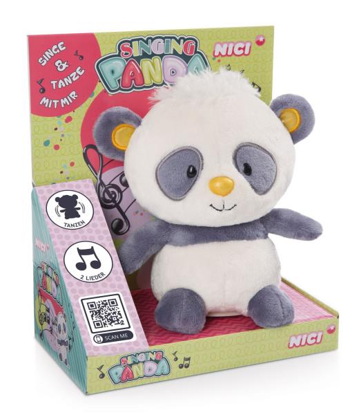 Nici 48417 - Singing Panda Pl&uuml;schfigur 20 cm mit Sing- & Tanzfunktion