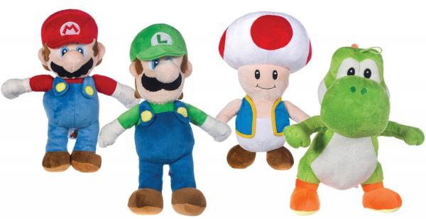 Nintendo Super Mario Mix - 4-fach sortiert - Pl&uuml;schfigur 40-46 cm