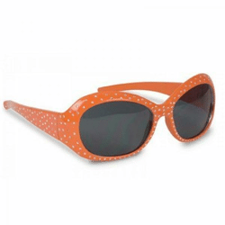 Orangefarbene Glitzer-Sonnenbrille