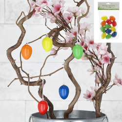 Ostereier, bunt, 12er Set, ca. 4cmH