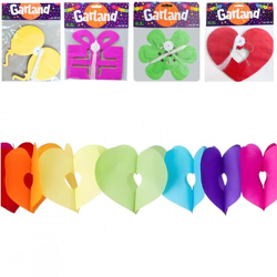 Garland paper 5.5 meters 4 assorted