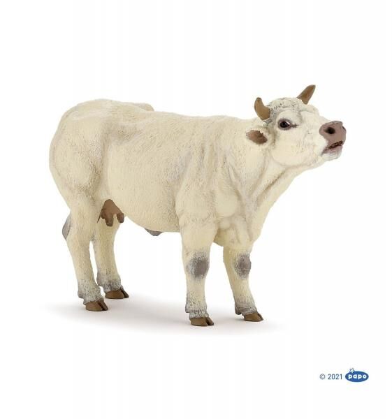 Papo 51158 - Spielfigur - Muhende Charolais kuh