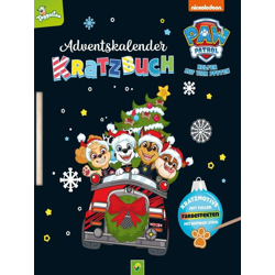 Paw Patrol - Advent calendar scratching book