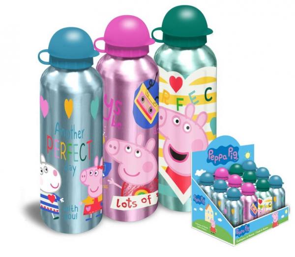 Peppa Pig - Aluminium Trinkflaschen Sortiment, 500ml