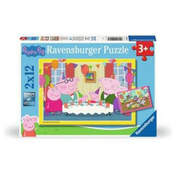 Peppa Pig - Zeit zu feiern! - Puzzle 2x12 Teile