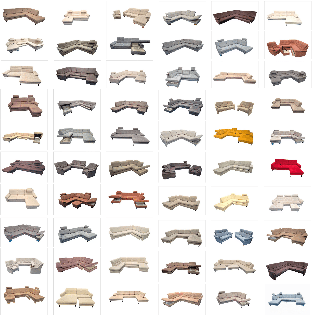 Polstermöbel Posten: moderne Sofas, Sessel und Polsterbetten, gemischt, ideal für Wiederverkäufer