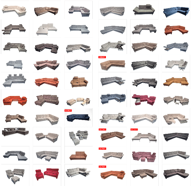 Polstermöbel Posten: moderne Sofas, Sessel und Polsterbetten, gemischt, ideal für Wiederverkäufer