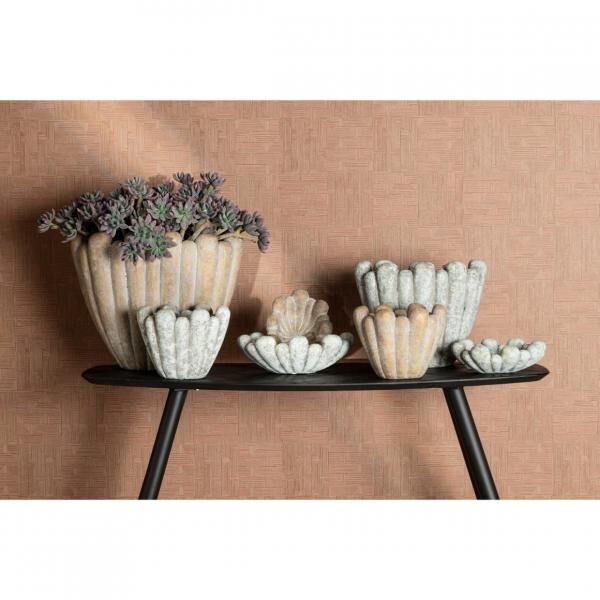 PTMD Blumentopf Minter S grau 23,5 cm