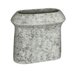 PTMD flower pot Nimma oval L cement gray 40 cm