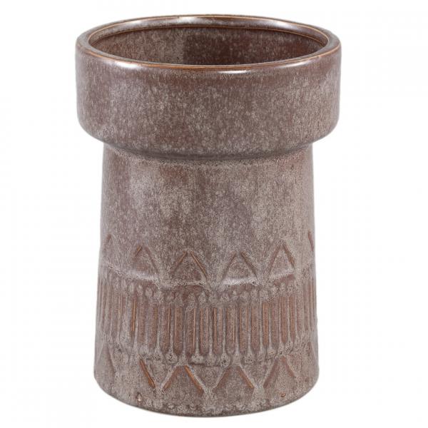 PTMD Blumentopf Rail hoch L dunkelbraun 19 cm