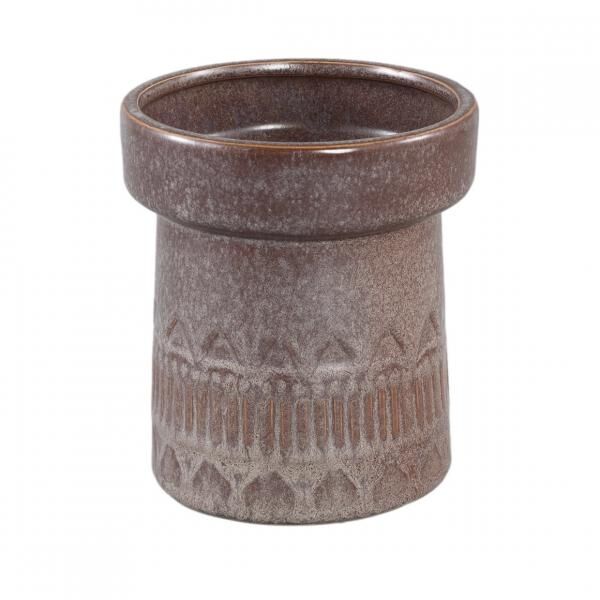 PTMD Blumentopf Rail hoch M dunkelbraun 14 cm