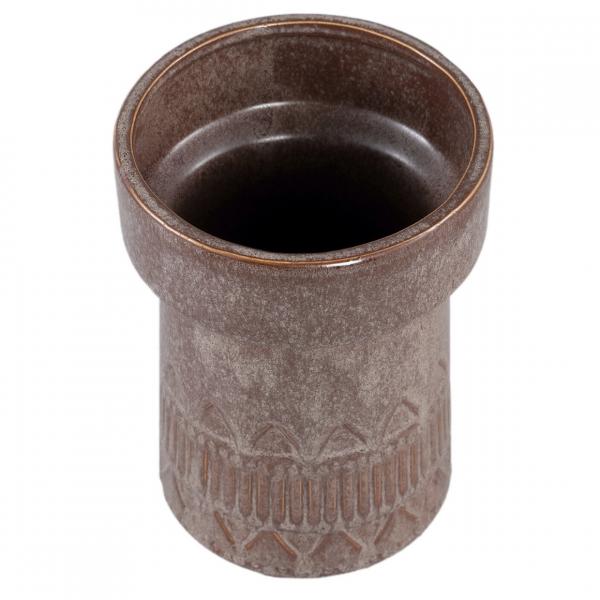 PTMD Blumentopf Rail hoch M dunkelbraun 14 cm