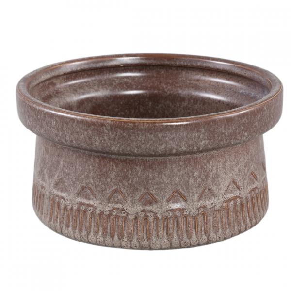 PTMD Blumentopf Rail niedrig L dunkelbraun 19,5 cm