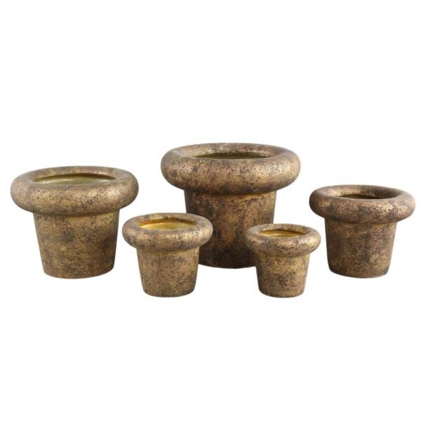 PTMD flower pot Relandi XS gold colored 17 cm