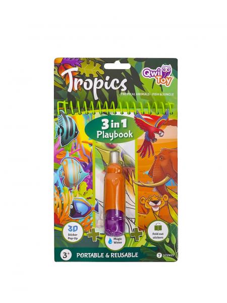 Qwi Toy 3 in 1 Spielbuch - Tropics