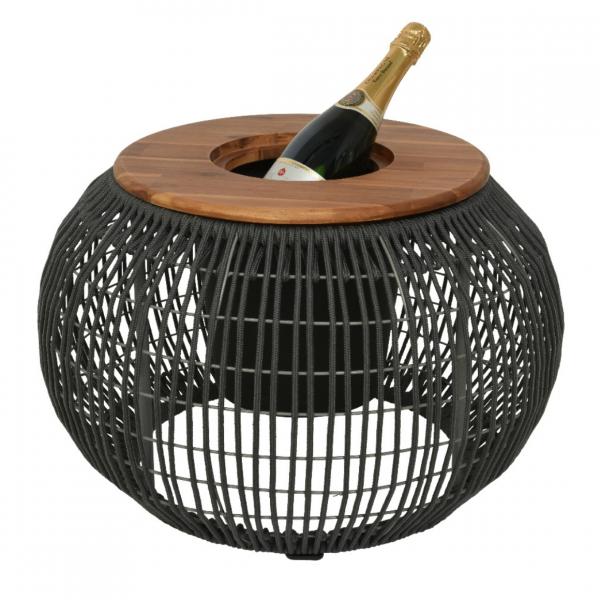 (R) Beistelltisch mit Fach Sevilla grau 58 cm