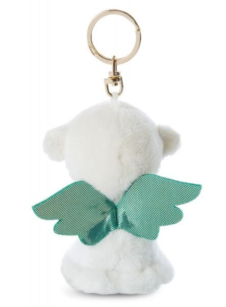 Schutzengel 9cm Beanbag Schl&uuml;sselanh&auml;nger mit Kleeblatt