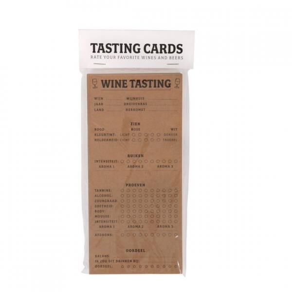 SENZA Wein- und Bierverkostungskarten 21 cm