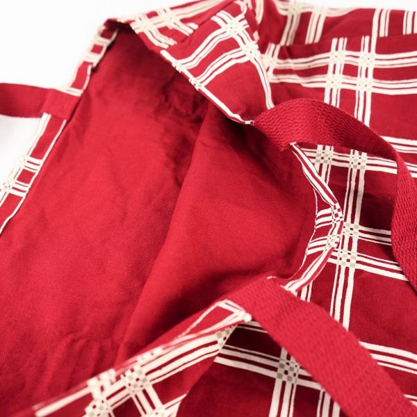 Shopper Herz rot/weiß 56 cm