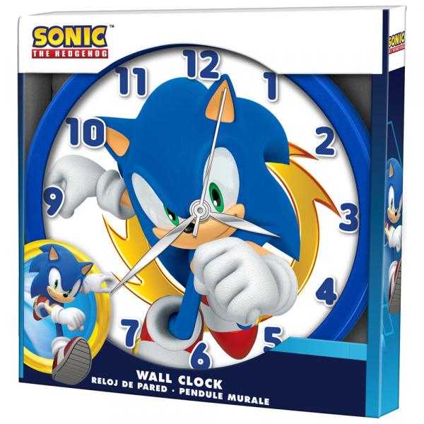 Sonic The Hedgehog - Wanduhr f&uuml;r Kinder