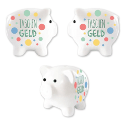 Piggy bank, pocket money, approx. 12cm