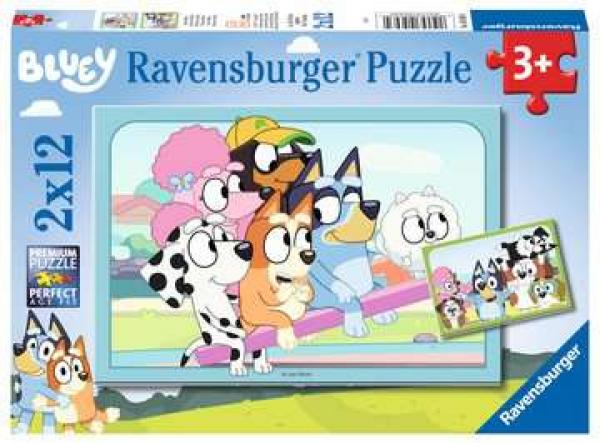 Spa&szlig; mit Bluey - Puzzle - 2 x 12 Teile