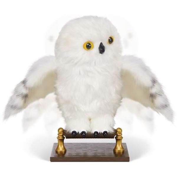 Spin Master 39760 Harry Potter - Interaktive Pl&uuml;sch-Eule Hedwig
