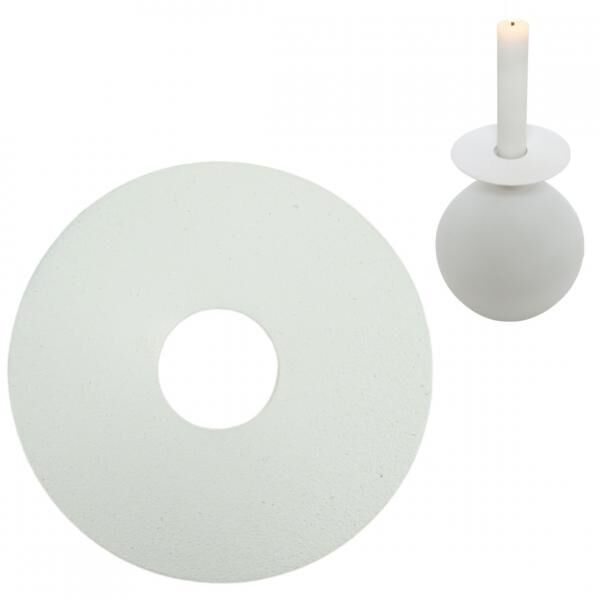 Stjernsund Kerzenring Loua weiss matt 9cm