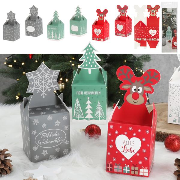 S&uuml;&szlig;igkeitenbox Weihnachten, 3/s, 3er Set, ca. 9x10cm