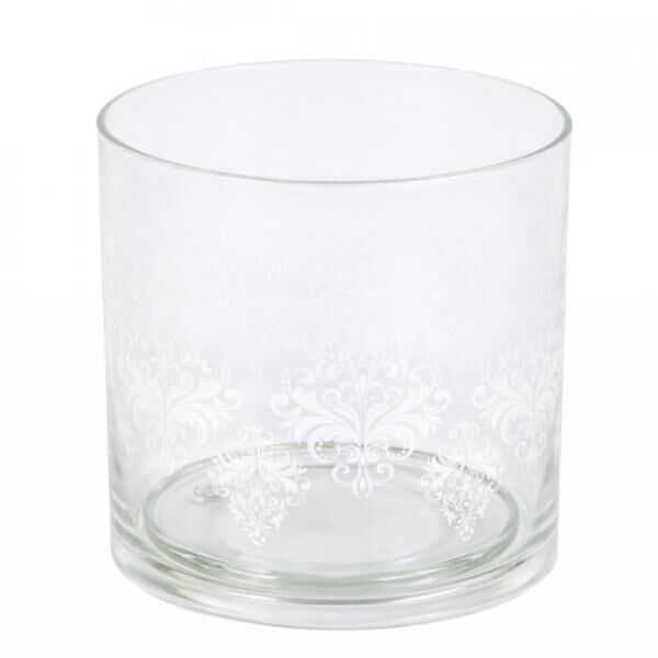 Teelichthalter 2-teilig Glas 12 cm