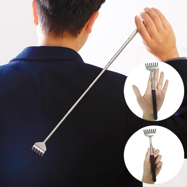 Teleskop-Rückenkratzer 49 cm 3fach sortiert