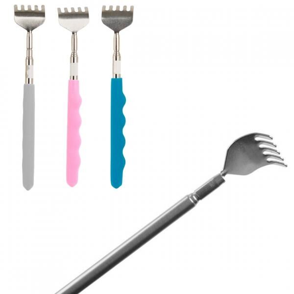 Teleskop-Rückenkratzer 49 cm 3fach sortiert