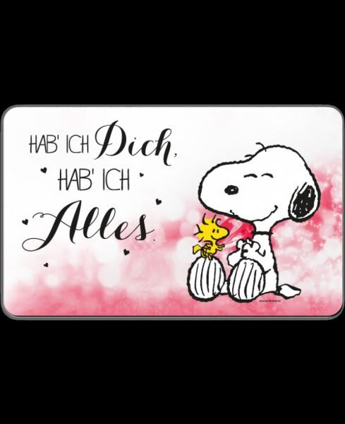 The Peanuts - Snoopy "Hab ich Dich, hab ich Alles" - Fr&uuml;hst&uuml;cksbrettchen