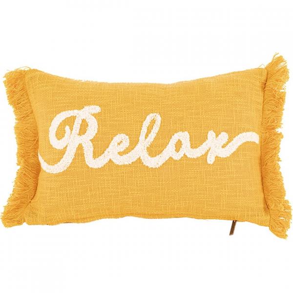 Tiseco cushion Cotton Slub Relax yellow 30 x 50 cm