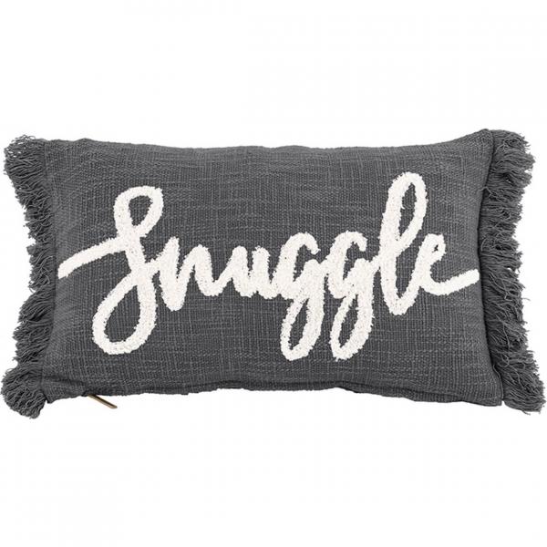 Tiseco cushion Cotton Slub Snuggle gray 30 x 50 cm
