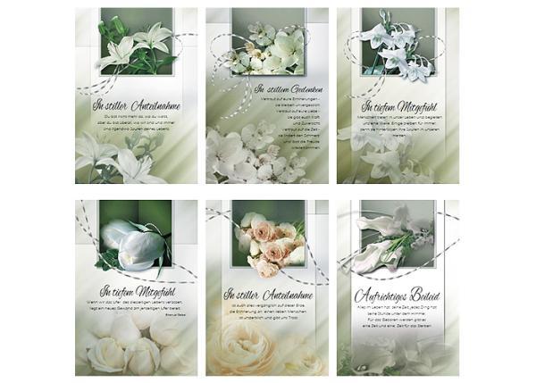 Trauerkarte, 11,5 x 17,5 cm, sortiert