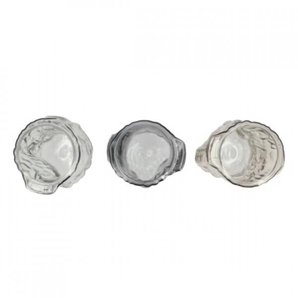 Vase Baum grau 19 cm 3 Stück sortiert