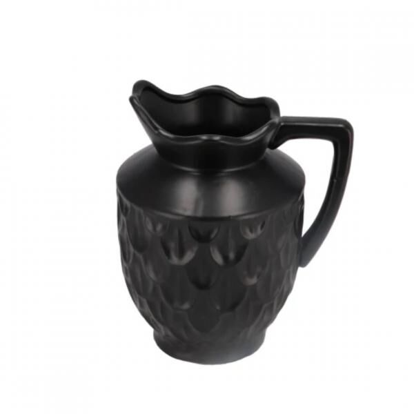 Vase Boa mit Griff schwarz 20 cm