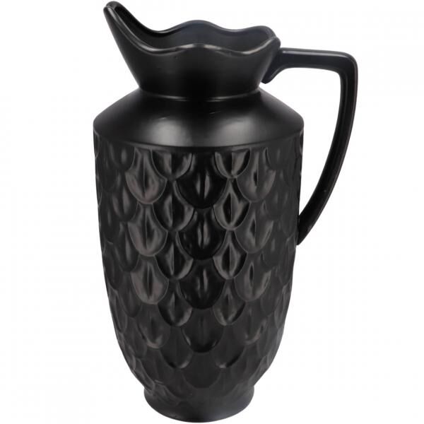Vase Boa mit Griff schwarz 45 cm