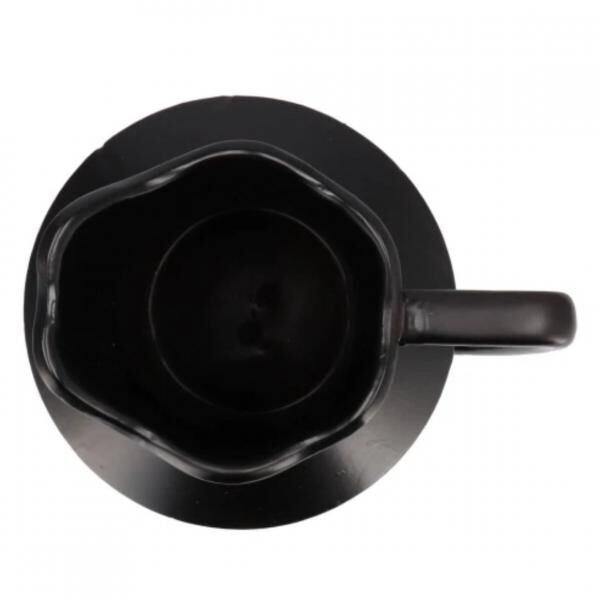 Vase Boa mit Griff schwarz 45 cm