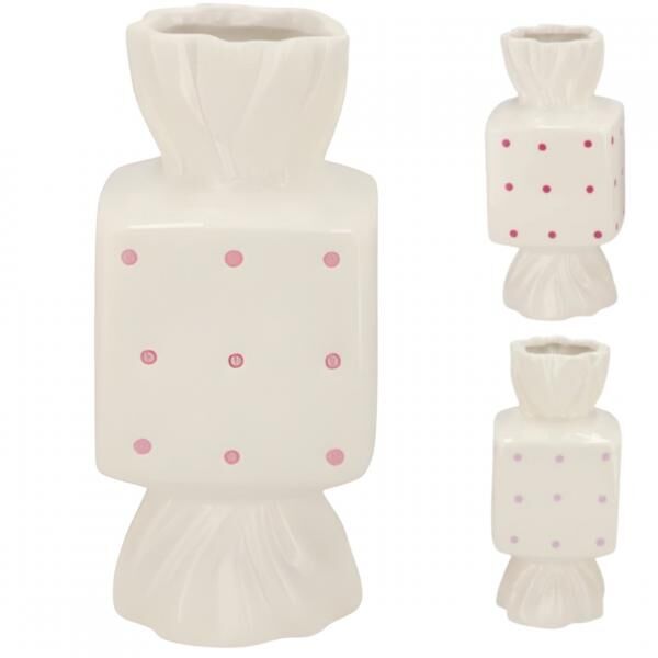 Vase Candy Dots 18 cm 3 Stück sortiert