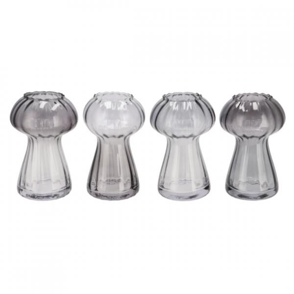 Vase Nova schwarz 17 cm 4 Stück sortiert