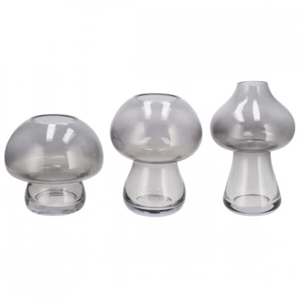 Vase Nova schwarz 20 cm 3 Stück sortiert