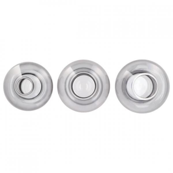 Vase Nova schwarz 20 cm 3 Stück sortiert