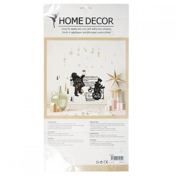 Wandaufkleber Pop Up Weihnachtsmann 41 x 24 cm