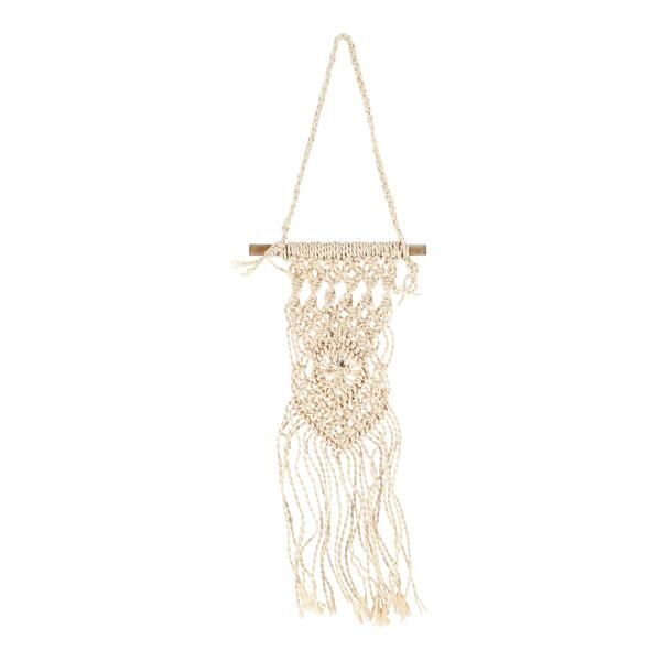 Wall hanger, macramé, approx. 13x40cm