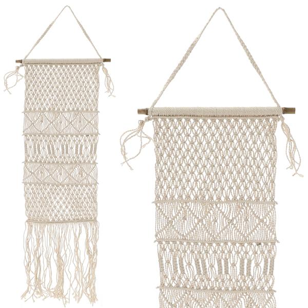 Wall hanger, macramé, approx. 35x140cm