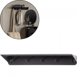 WOOOD Kleiderständer Kenan Metall schwarz 80 cm