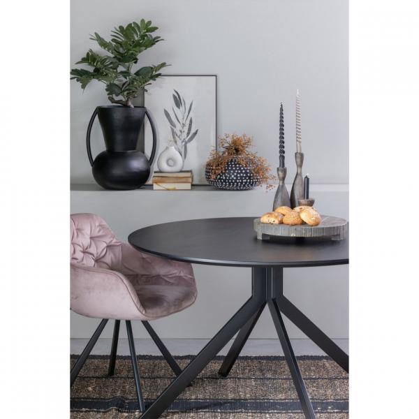 WOOOD Vase Siep Metall schwarz 43 cm